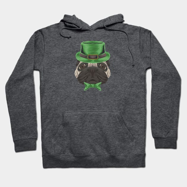 pug st patrick s day Hoodie by tee4ever